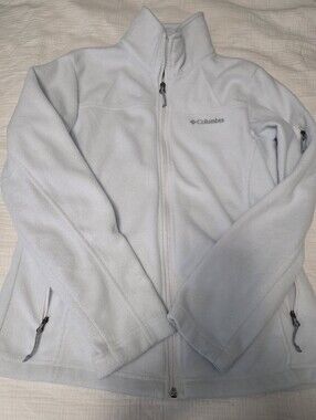 Columbia Women's Light White Fleece Jacket Size M